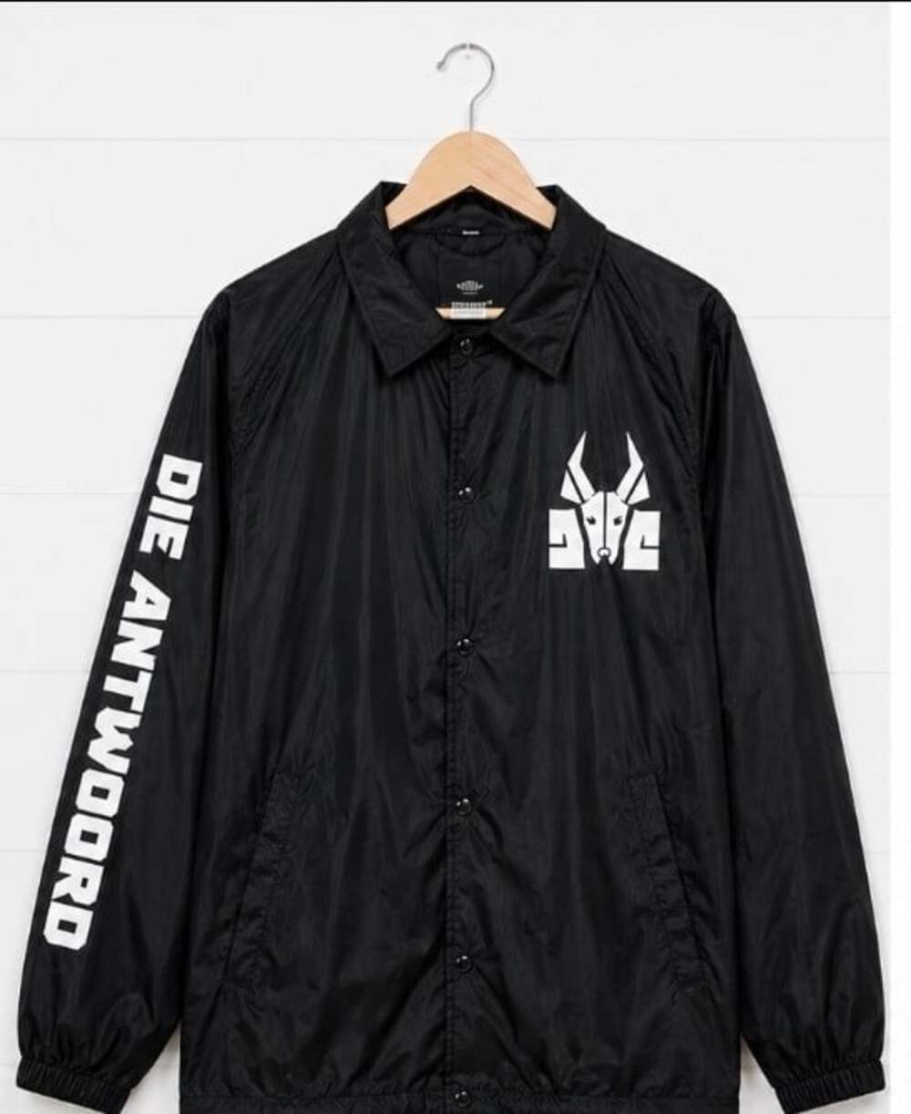 Die Antwoord Tour Coaches Jacket Size 4XL in Black Windbreaker Excellent CR60